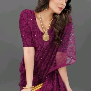 Elegant Net Saree