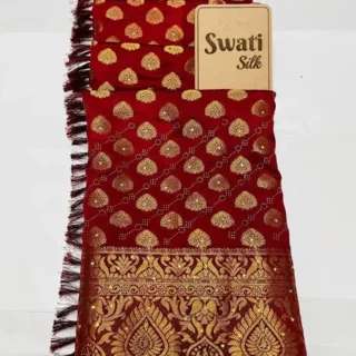 Banarsi Balaton Booti Silk Saree
