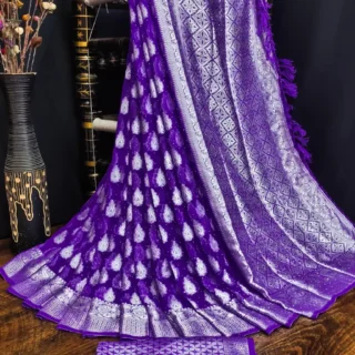Georgette Zari Saree: Woven Elegance