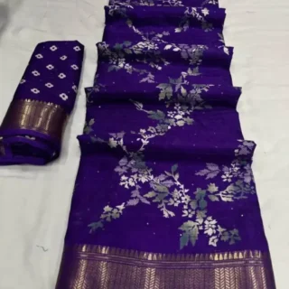 Jacquard Digital Printed Saree: Trending Style