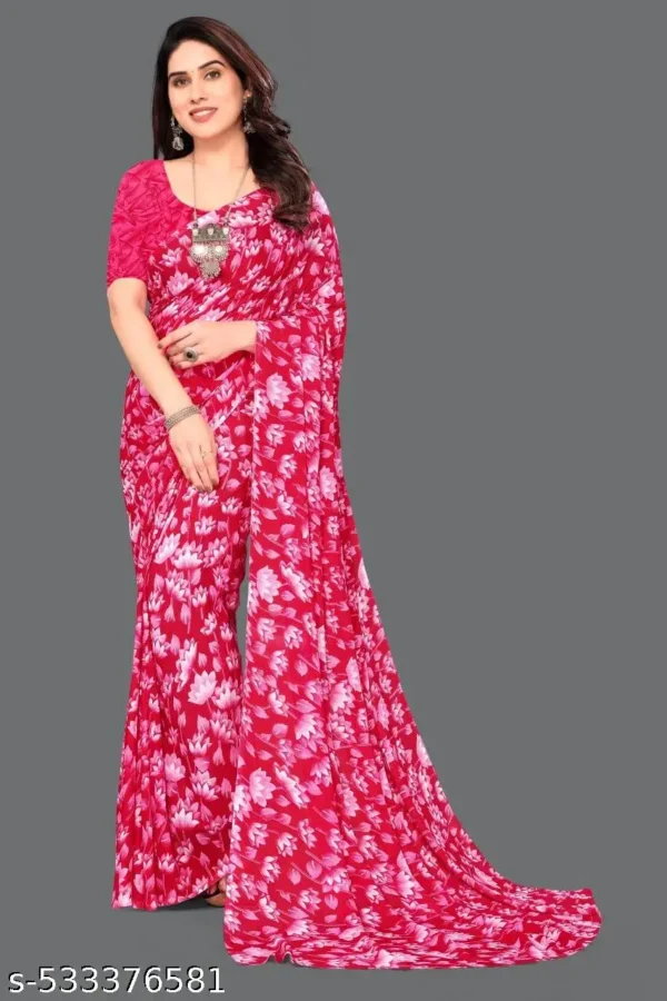 Daily Print Georgette Saree