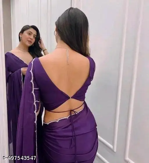 Heavy Georgette Saree - Image 4