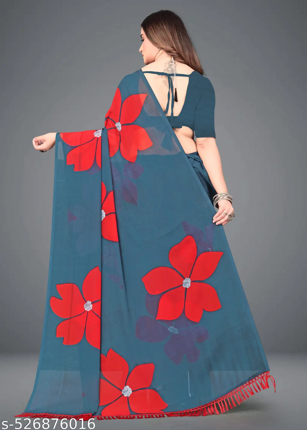 Style Henzila Georgette Daily Wear Saree - Image 3