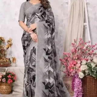 jnxxh_1024.webp Printed Georgette Saree: New, Trendy, & Fancy