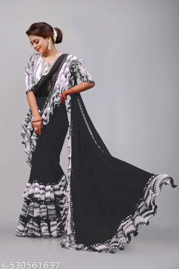 jpbmc_1024.webp Ruffle Frill Saree Blouse Piece Women's
