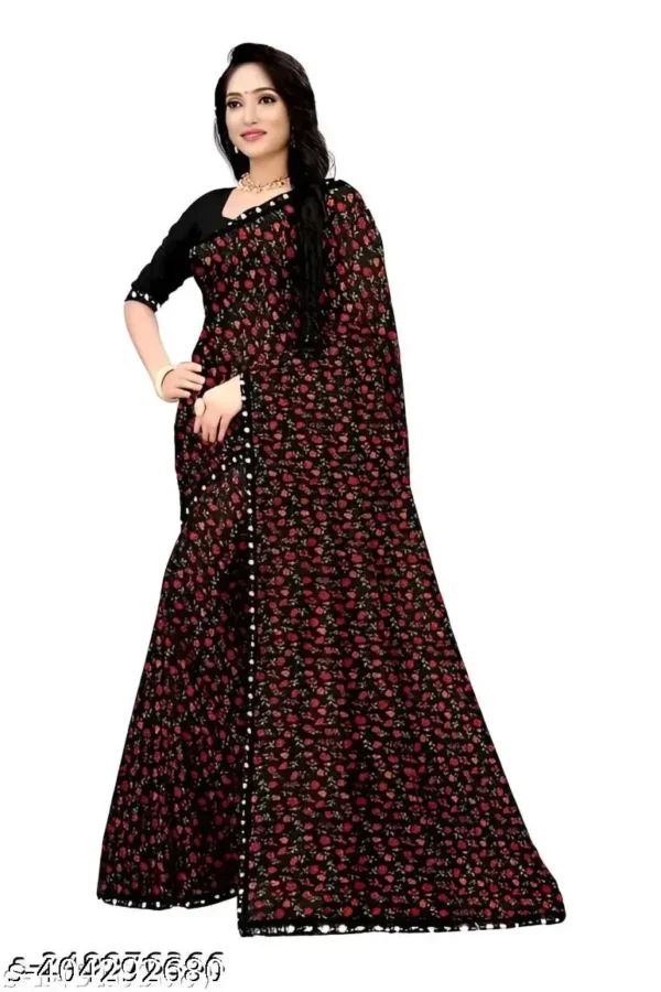 Elegant Lightweight Chiffon Saree