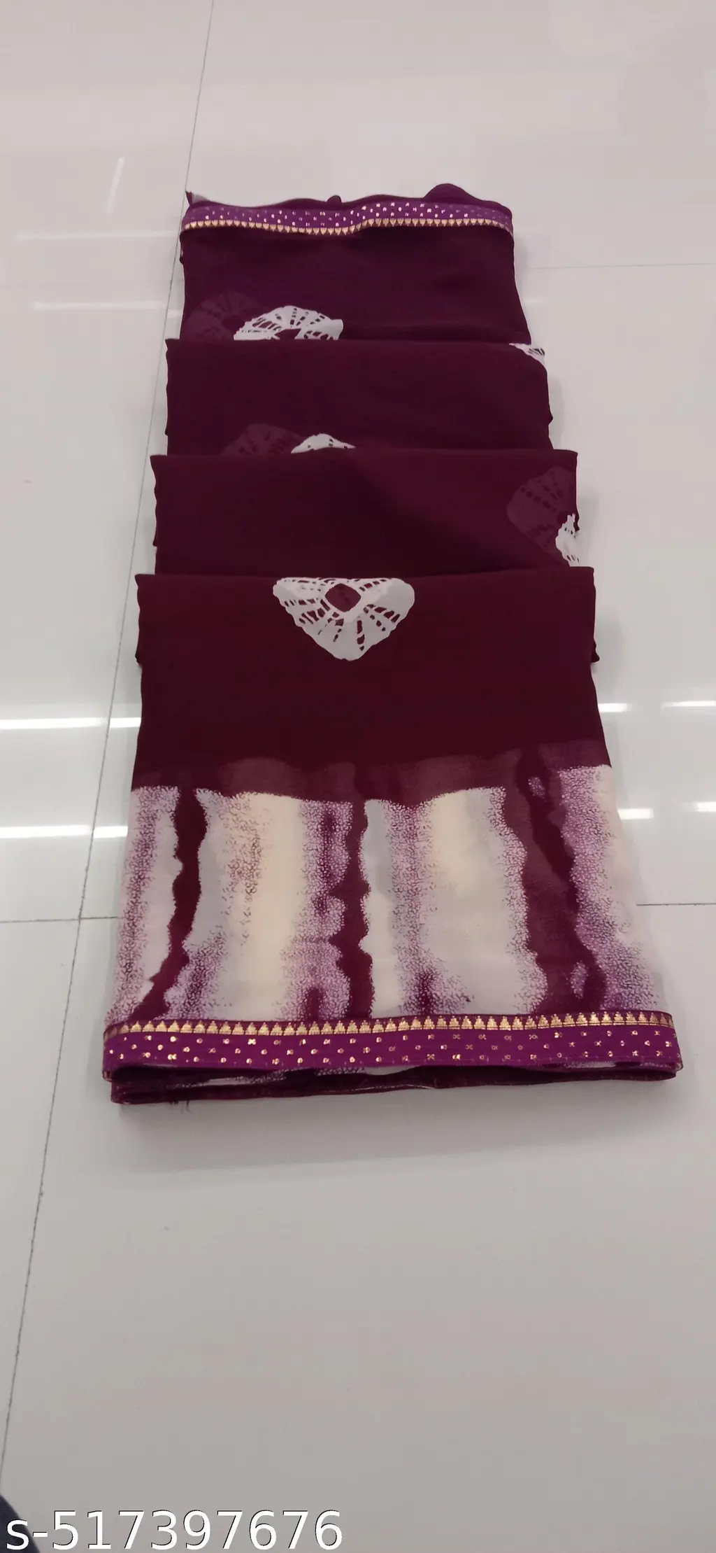 Printed Georgette Saree: Party, Daily, & Gift - Image 3