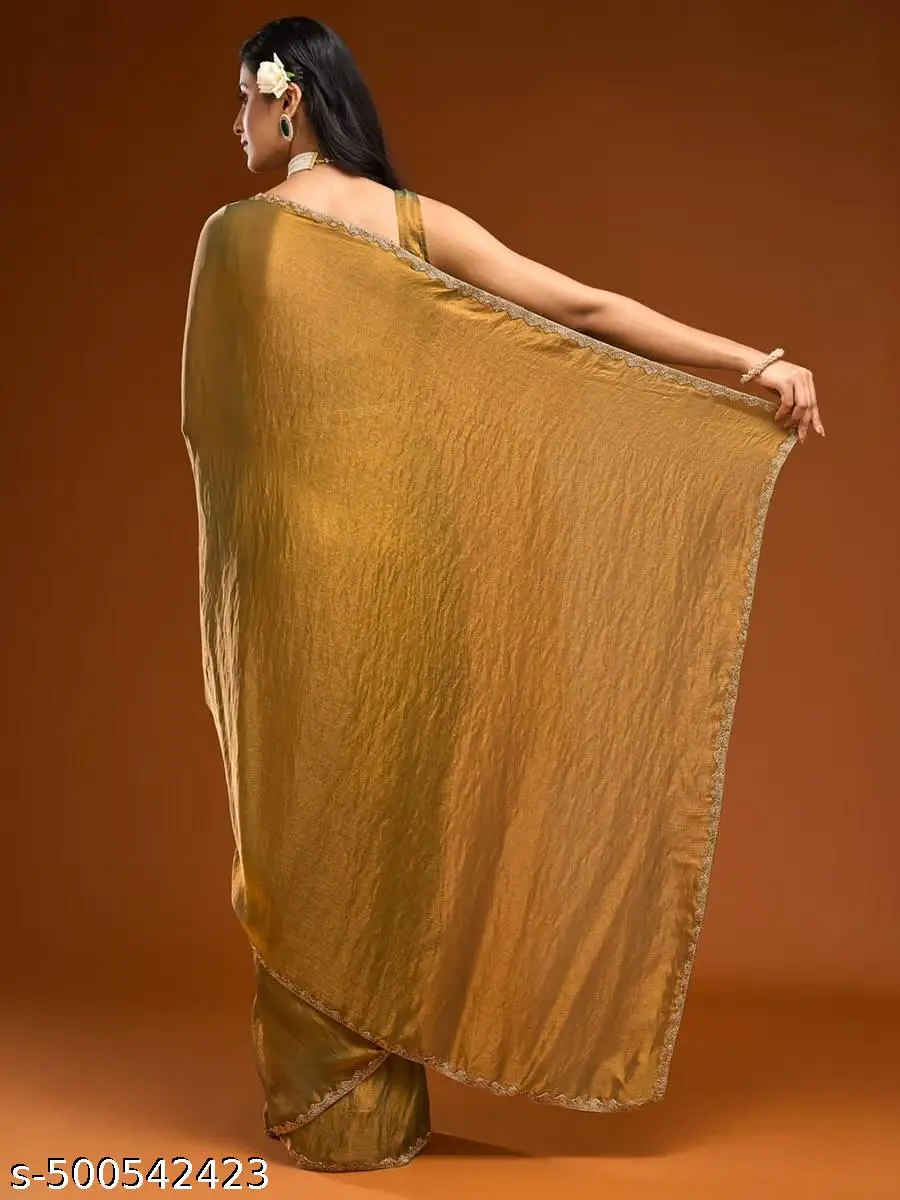 Elegant Beaded Stone Saree - Image 2