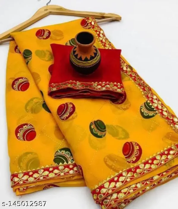 Bandhani Georgette Saree: New Collection