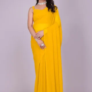 Elegant Simplicity: The Perfect Plain Saree