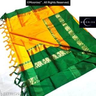 kap44_1024.webp Hathi Elephant Cotton Silk Trendy Saree