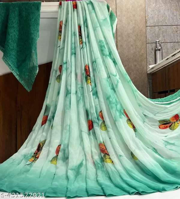 kguys_1024.webp Weightless Floral Saree: Matching Blouse Set