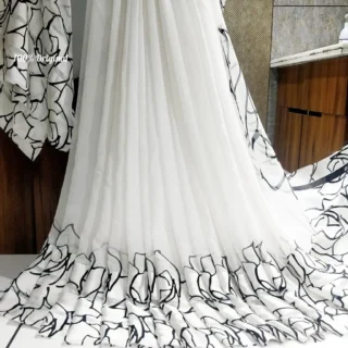 Elegant Satin Patta Saree for Women