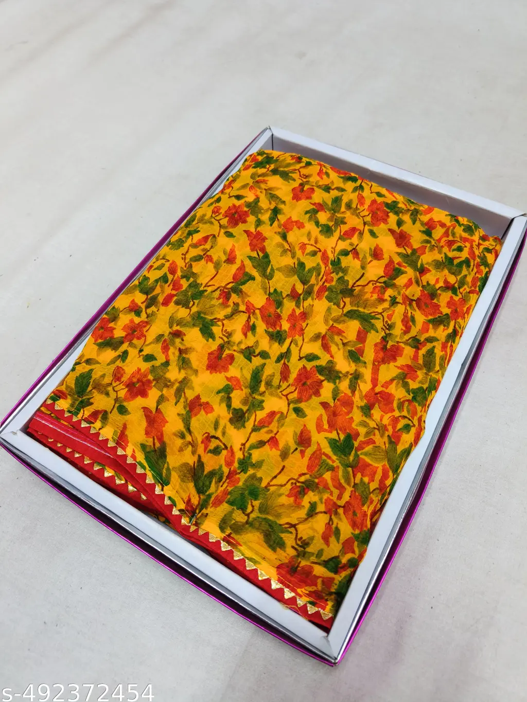 Premium Soft Georgette Saree & Blouse - Image 3