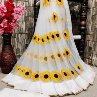 kvcts_1024.webp Bollywood White Net Saree: Party Ready