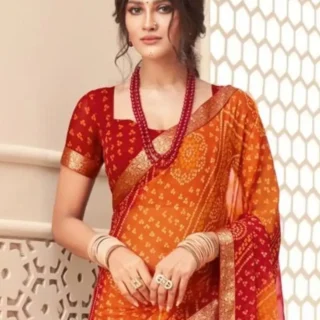 kvqxs_1024.webp Bandhani Georgette Saree with Banarasi Lace
