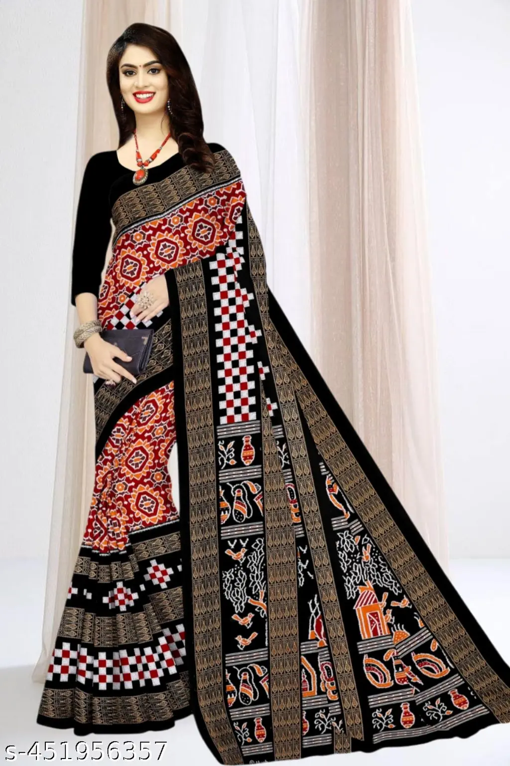 Authentic Sambalpuri Pasapalli Ikat: Pure Cotton - Image 3
