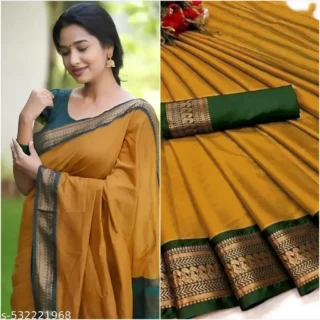 Chakli Design Silk Saree