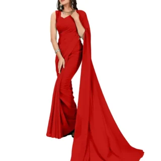 l9bjg_1024.webp Solid Georgette Saree with Blouse Piece