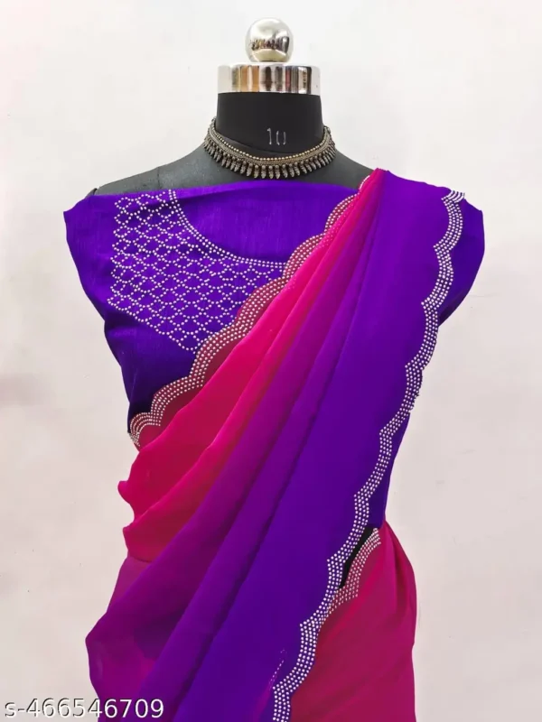 New Peding Georgette Saree: Soft Elegance