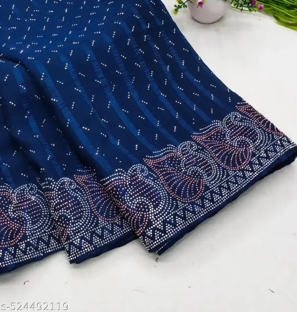lefd9_1024.webp Firoji Georgette Wedding Saree with Hotfix
