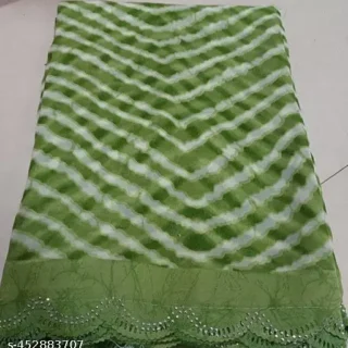 Elegant Georgette Saree: Lace Border