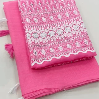 Elegant Georgette Silk Saree