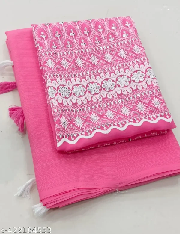 Elegant Georgette Silk Saree