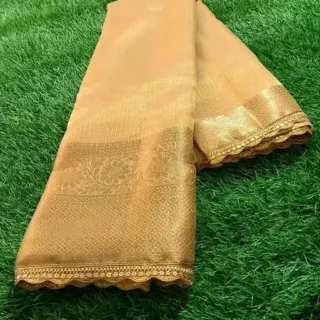 Tissue Silk Saree with Lace