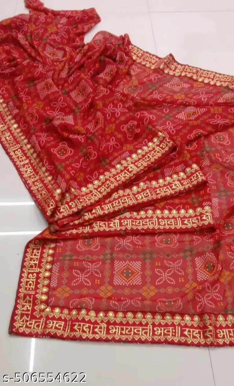 Festive Bandhani Saree: Karwachoth & Navratra - Image 3
