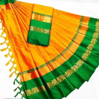 Evergreen Kanjeevaram Hathi Silk Saree