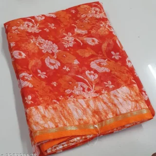 Kasmora Printed Saree Blouse: New Design
