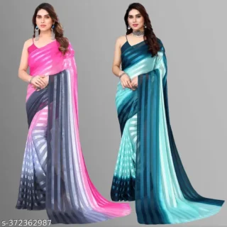 Satin Sarees: Double the Style