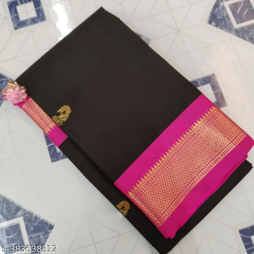 Bahaar Golden Zari Paithani Silk Saree - Image 3