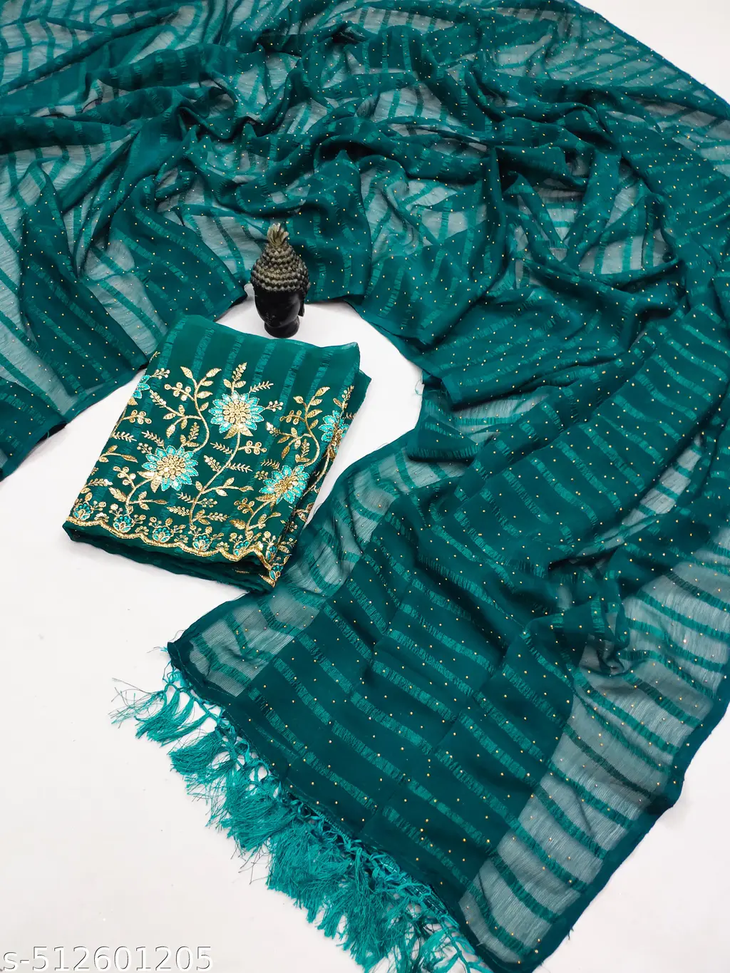 Chiffon Saree with Blouse Piece - Image 3