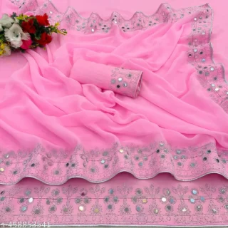 Diamond Silk Saree with Blouse Piece