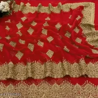 Embroidered Fancy Saree: Women's Elegant Drape