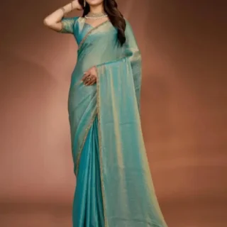 Meherbaan Mulmul Drape Saree