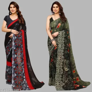 Georgette Sarees: Daily Style, Doubled Charm!