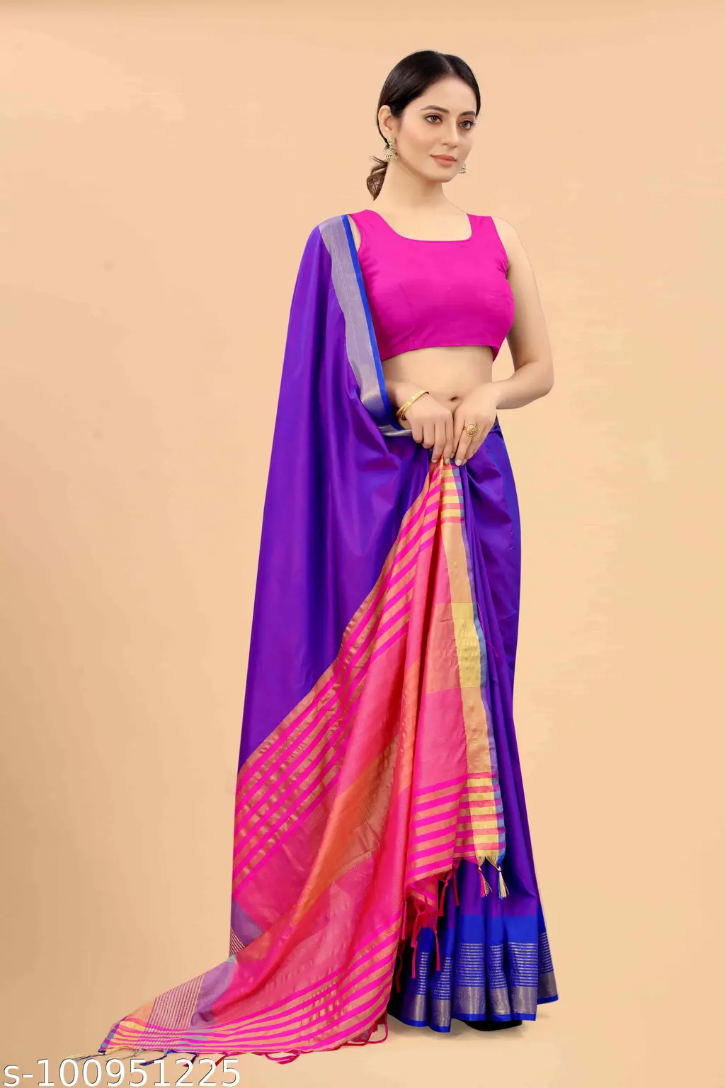 Silk Zone Woven Art Silk Saree - Image 4