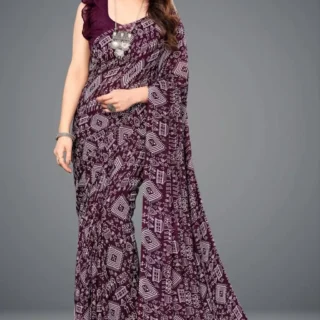 Printed Georgette Daily Wear Saree