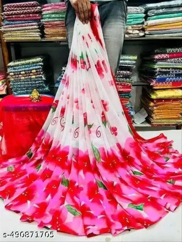 njvb7_1024.webp Elegant Georgette Saree & Blouse Set