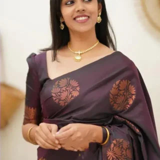 Kanjeevaram Banarasi Silk Saree & Blouse