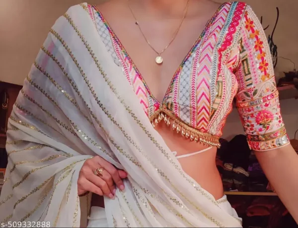 nss2p_1024.webp Solitiq: Bollywood Style Georgette Party Saree