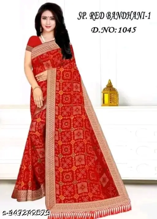 Exquisite Bandhani: Georgette Saree Collection - Image 3