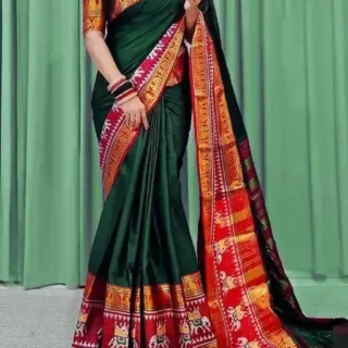 Soft Silk Narayana Peta Green Saree