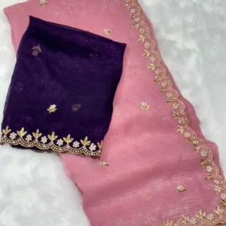 Crunchy Silk Saree: 2025 Party Collection