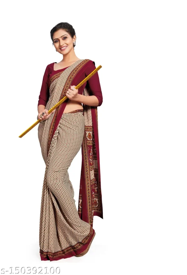 oaden_1024.webp Printed Georgette Saree: Casual Chic