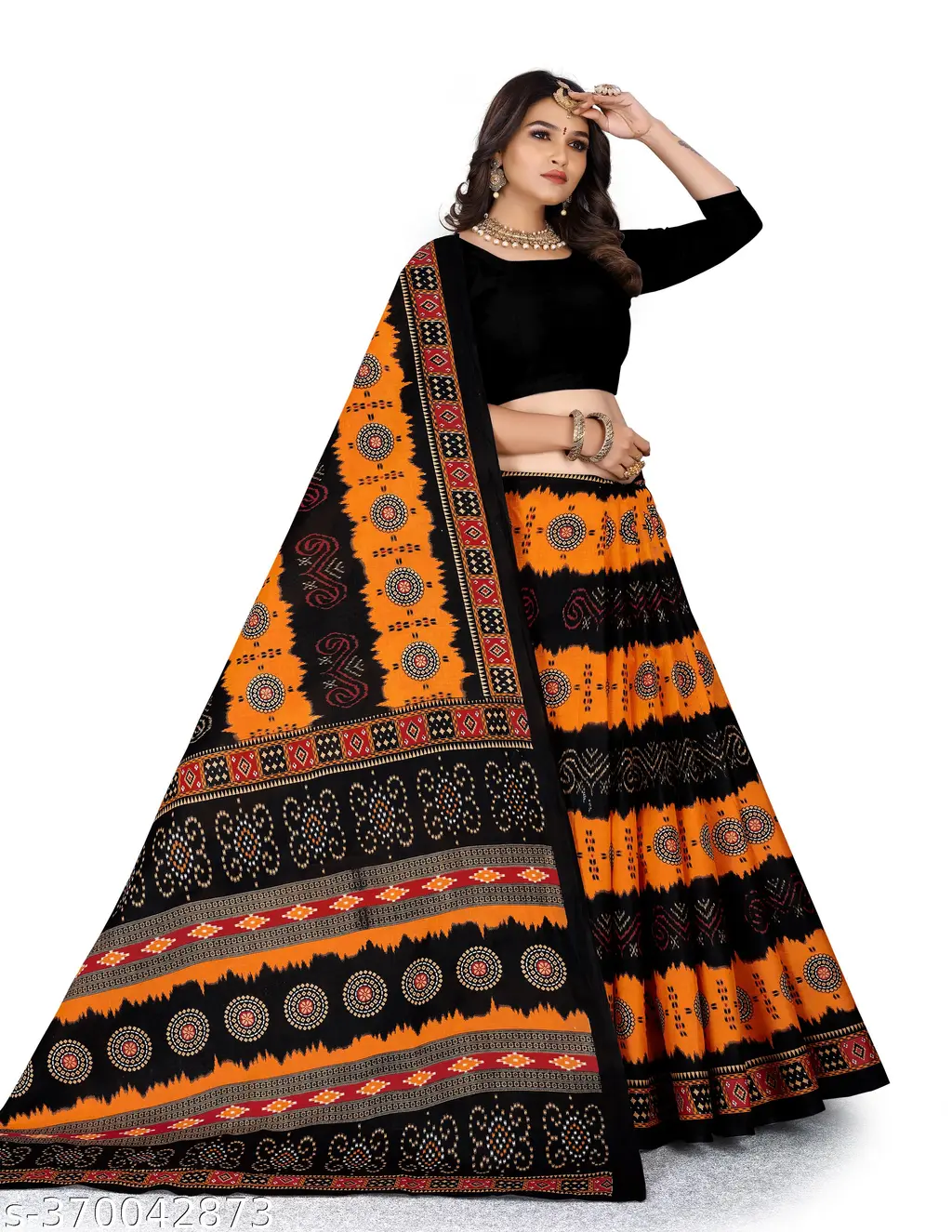 Pure Cotton Saree with Blouse Piece - Image 2