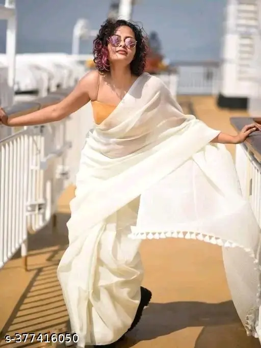 Jori Saree: Checked Elegance - Image 4